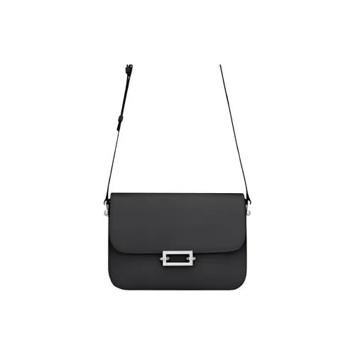 SAINT LAURENT Сумка через плечо из гладкой коровьей кожи женская черная