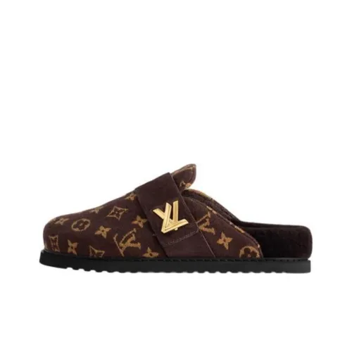 LOUIS VUITTON Cosy Comfort Домашние тапочки Женские Коричневый