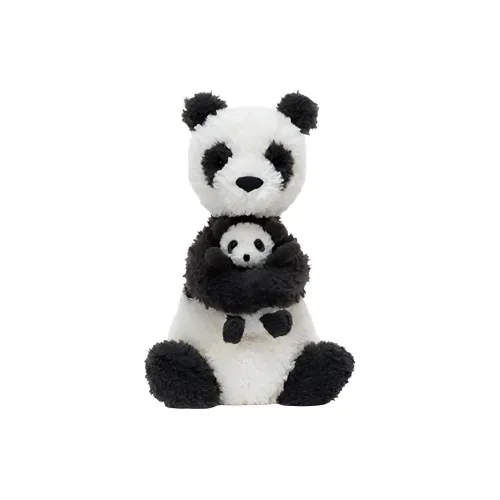 JELLYCAT Jungle Animal Collection Hades Панда Черный Белый Куклы Плюшевая Кукла 24 см Высота