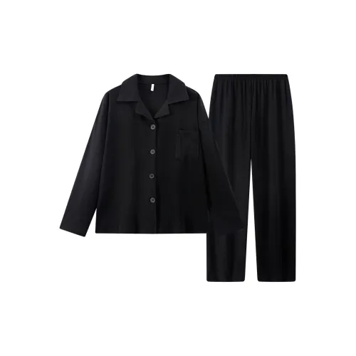 LEZIYUN Пижамный комплект женский черный