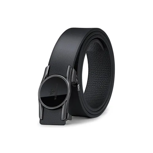 WilliamPOLO Ремни из натуральной коровьей кожи мужской металлический золотой ширина 3,4 см