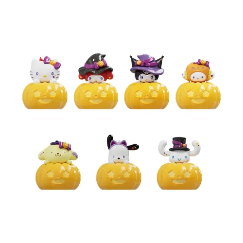 Wolf Bowang x Sanrio Trickster Series Kuromi Pochacco Moeling Blind Boxes Single Mystery Box Full Box 28 Pcs