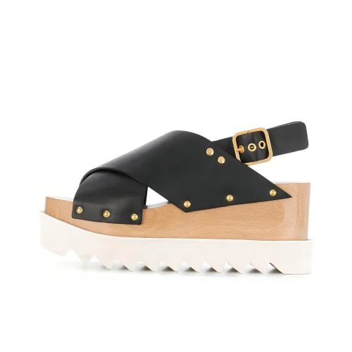 Stella McCartney Elyse One Ремешок Сандалии Женские Черные