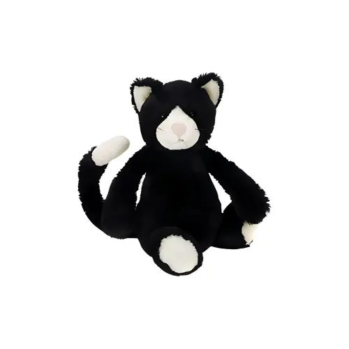 JELLYCAT Shy Collection Черный Белый Кошка Животные Кукла Плюшевая Кукла 18 см 31 см Высота