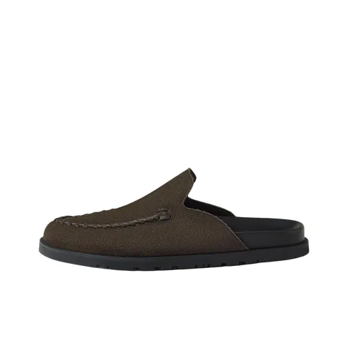 HERMES Домашние тапочки Мужские Зеленые