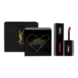 №416 Томатно-красный + YSL Сумка для покупок Черная с золотым отделением Коробка