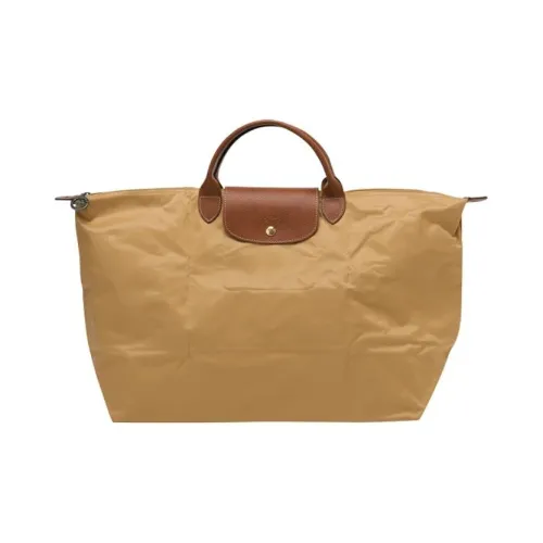 LONGCHAMP Le Pliage Переработанный полиамид Тоут Сумка Сумка для покупок Сумка Маленькая Женская Светло-Коричневая