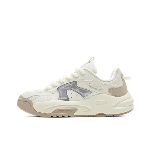 PEAK Slip-resistant Abrasion-resistant Low Top Casual Men's Canvas White Khaki PEAK Противоскользящий Устойчивый к истиранию Низкий Топ Повседневный Мужской Холст Белый Хаки