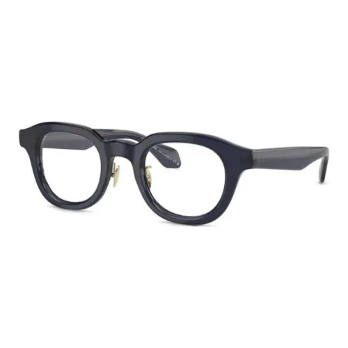 GIORGIO ARMANI Ацетат Круглые Оправы для Очков Мужские Синие