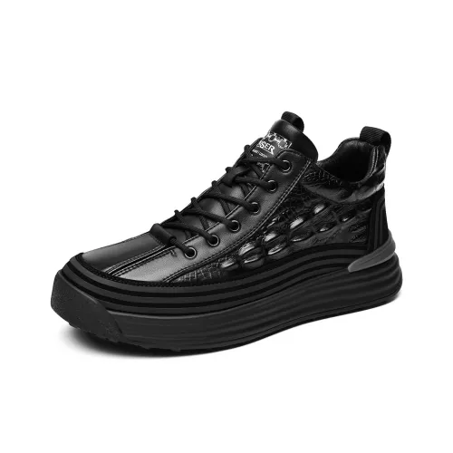 Скайтборд Кроссовки Kaiser Low Top Черные Мужские
