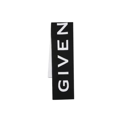 GIVENCHY Шерсть Шарфы Унисекс Черный