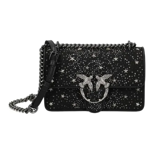 PINKO Телячья кожа Сумка через плечо Сумка на плечо Женская Черная