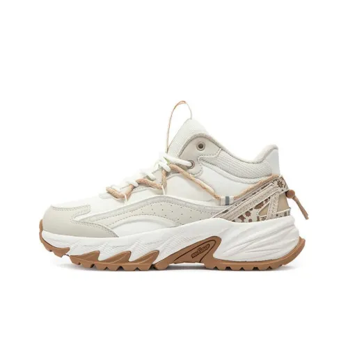 361° Противоскользящий устойчивый к истиранию MID Топ Повседневная обувь Женская Белый Бежевый