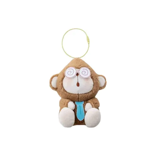 Минисо MALOU Collection Lazy Обезьяна Изучающая Будду LIKE Академическая Обезьяна Кукла Плюшевая Подвеска 10 см Рекомендуемая Высота