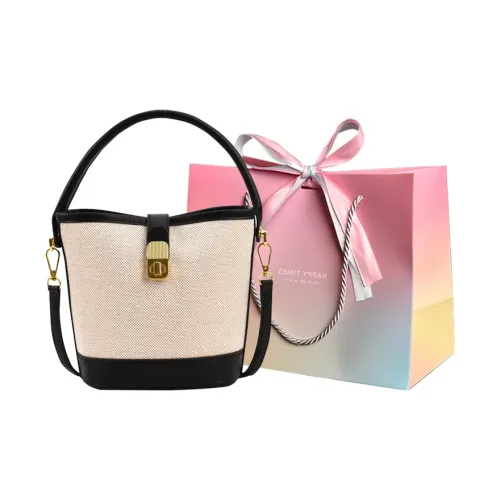 Aini Rabbit ПУ (полиуретан) Сумка Сумка-ведро Сумка через плечо Стандартная Женская Черная Коричневая