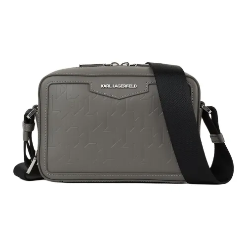 Karl Lagerfeld Сумка через плечо из коровьей кожи Мужская Серого цвета