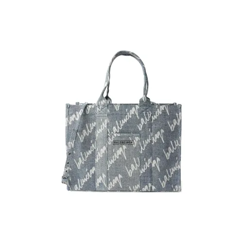 Balenciaga Хлопок Тоут Сумка Сумка для покупок Сумка через плечо Сумка унисекс синяя