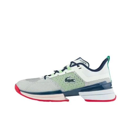 LACOSTE Износостойкие Низкие Кроссовки для тенниса Мужские Белые и Синие