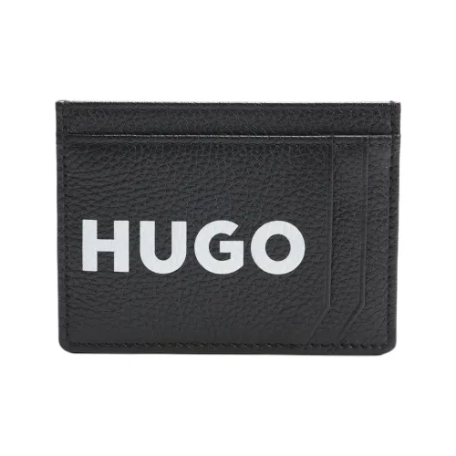Hugo Boss Коровья кожа Держатель для карт Унисекс Черный