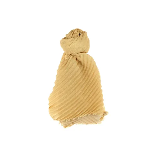 ISSEY MIYAKE Полиэстер Шелк Шерсть Палантины Женские Желтый