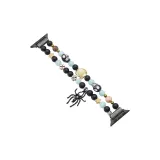 Синий черный/Нить бусин-Хэллоуин Светящийся в темноте Павлины