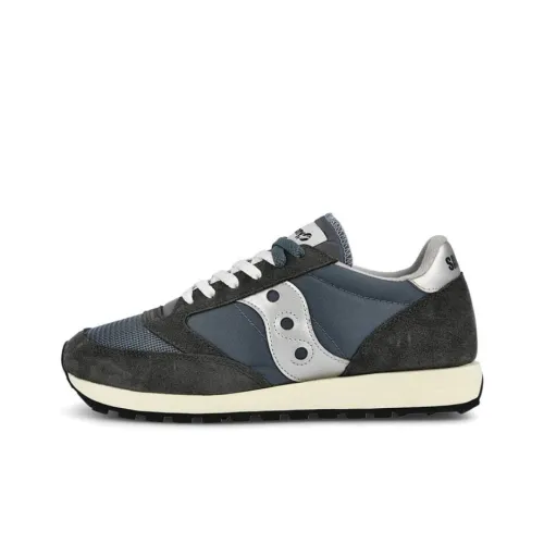 Saucony Jazz Original Vintage Slip-resistant Abrasion-resistant Low-top Беговые кроссовки Мужские Синий Черный