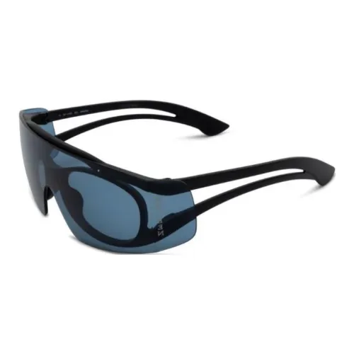 Alexander McQueen Ацетат Нерегулярная форма Солнцезащитные очки Женские Черный