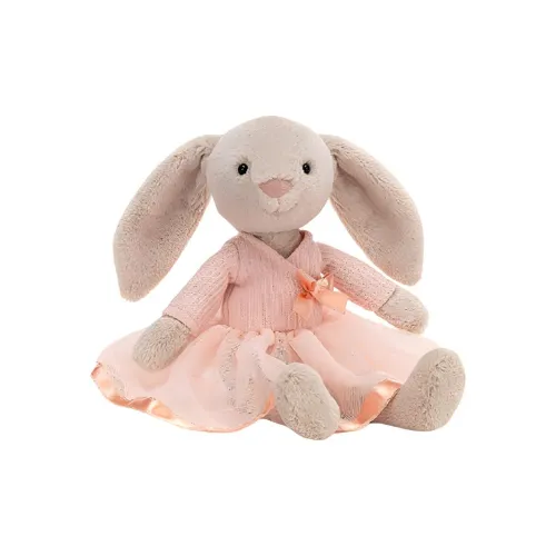 JELLYCAT Bunny Collection Балет Розовый Кролик Куклы Плюшевая кукла 27 см Высота сидения 17 см Высота в сидячем положении
