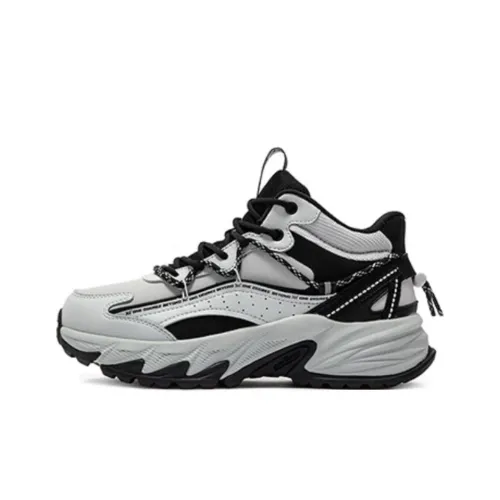 361° Противоскользящий устойчивый к истиранию MID Топ Повседневная обувь Женская Серый Черный