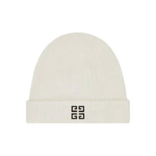 GIVENCHY Шерсть Кашемир Трикотажная ткань Шапки-бини Мужской Белый