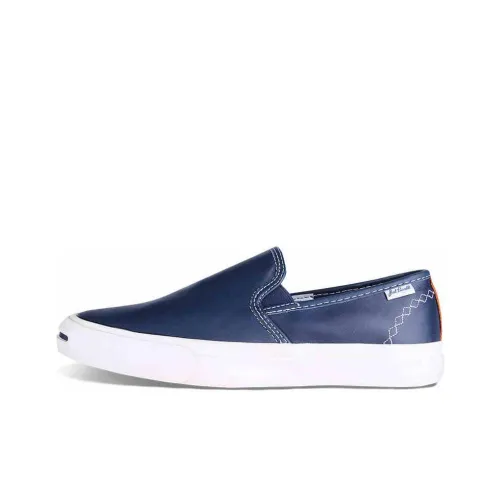 Конверс Slip Resistant Abrasion Resistant Низкий Топ Скейтборд Кроссовки Унисекс Темно-синий