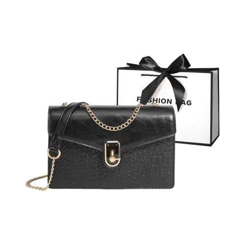 LETOO PU (полиуретан) Универсальная сумка через плечо эксклюзивный дизайн сумка с цепочкой плечевая сумка обычная женская черная