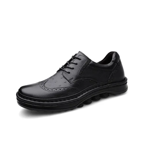 Bull Thunder Бизнес BROGUE Casual Мужской Черный