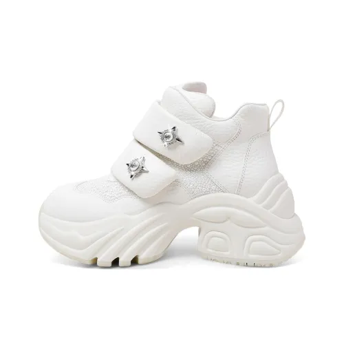 Hoov Высота Увеличивающие Высокие Топы Толстая Подошва Женские