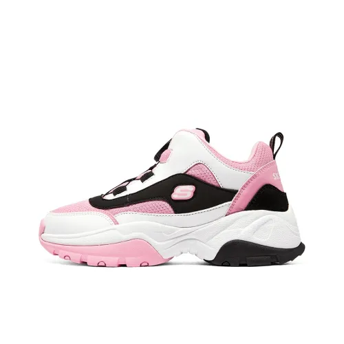 Skechers Kozmiks Anti KICK Амортизация и Устойчивость к Износу Детские Лайфстайл Обувь Черный Белый Розовый Подростки