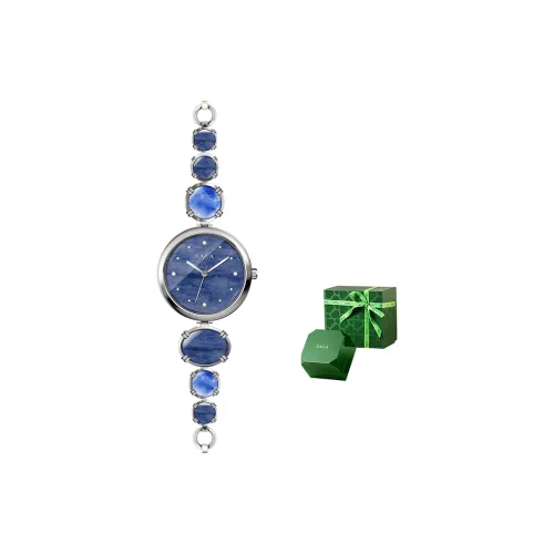 SAGA Natural Jade Women's Watch Кварцевый механизм Часы с зеленым циферблатом