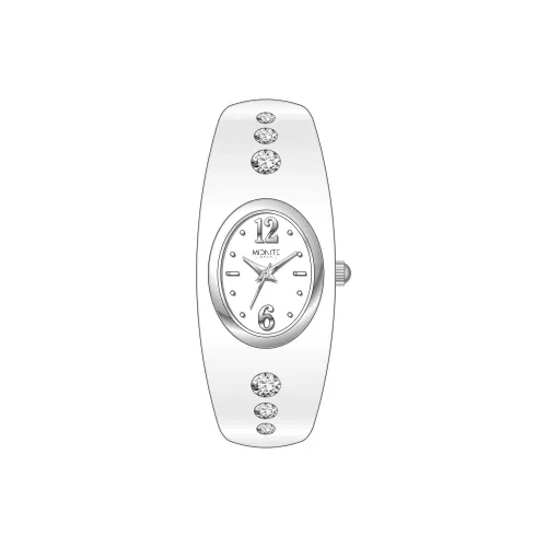 Midnite Star Кварцевый механизм керамика ремешок женские часы белый циферблат