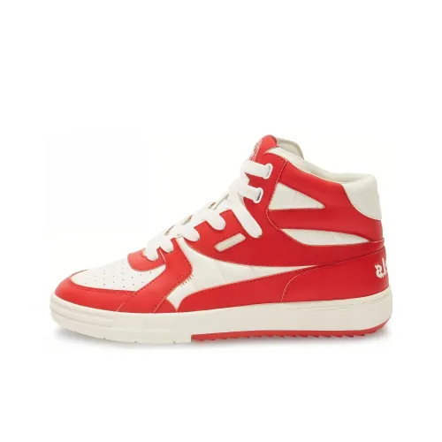 PALM ANGELS Университетский High Топ Скейтборд Кроссовки Мужские Белый Красный