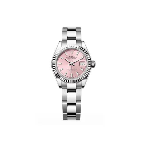 ROLEX Автоматический Механический Movement Женские Women's Apparel Log Series Часы 28 мм Розовые