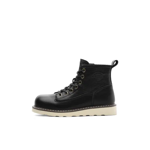 Dickies Детская кожаная обувь High Top Черный Kids