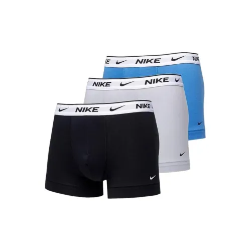 Nike 3 упаковки Мужские боксер-шорты Черный+Белый+Синий