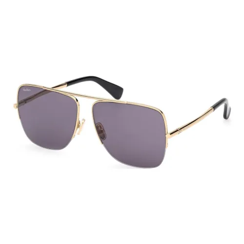 MaxMara Aviator Солнцезащитные очки Женские Золотые