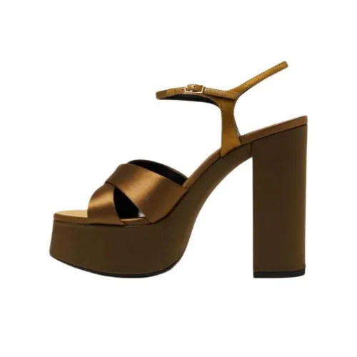 SAINT LAURENT Bianca One Strap Sandals 13cm Women's Umber