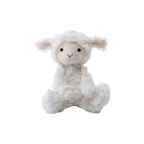 JELLYCAT Farm Animal Collection Squiggles Кудрявый Удача Овца Куклы Плюшевая кукла 18 см высокая