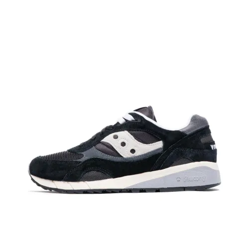 Saucony Shadow 6000 Амортизаторы Slip-resistant Низкий топ Беговые кроссовки Унисекс Черный Серый
