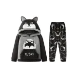 Темно-серый, коричневый, щенок