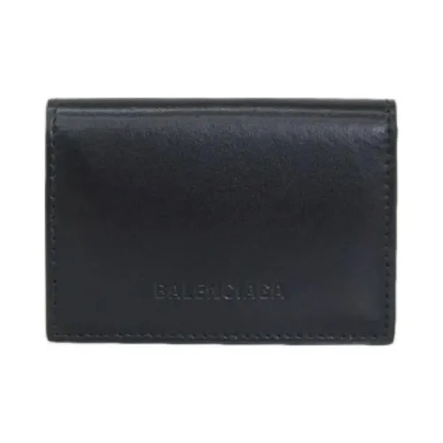 Balenciaga Кожа Кошелек Мини Мужской Черный