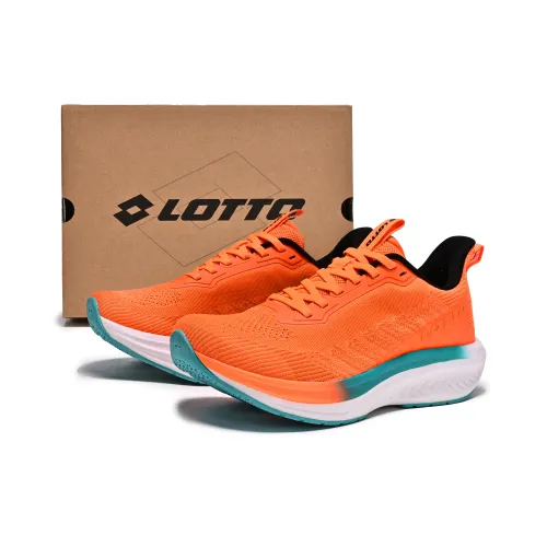 LOTTO Slip-resistant Abrasion-resistant Lightweight Low-Top Running Shoes Women's Neon Orange LOTTO Противоскользящий Устойчивый к истиранию Легкий Низкий Топ Беговые Кроссовки Женские Неоново-оранжевый