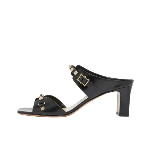 Valentino Rockstud Слипоны 6,8 см Женские Черные