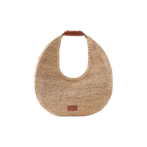 Staud Рафия Волокно Сумка Большая Женская Темно-хаки